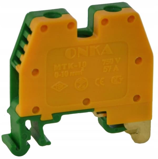 Universal skrueforbinder, jordforbindelse MTK 10mm2 gul-grøn, T0-1294-1010221