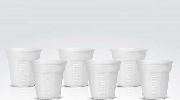 Bialetti Espressokoppset vit 6-delar