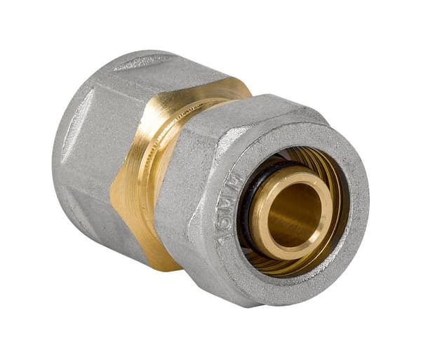 KOPPLING PEX-AL-PEX KROM 1/2*16 INVÄNDIG GÄNGA