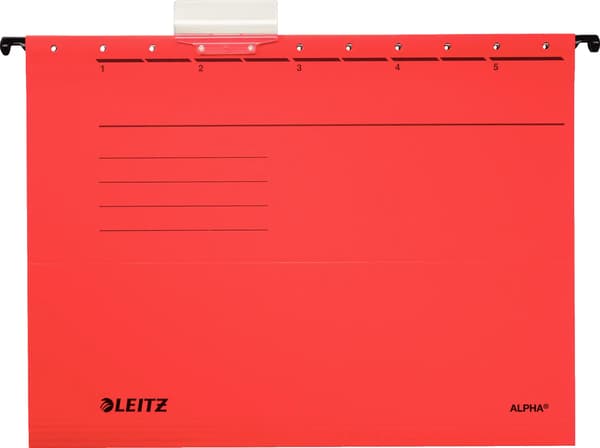 Leitz-riippukansio A4, ALPHA, punainen (19850025)