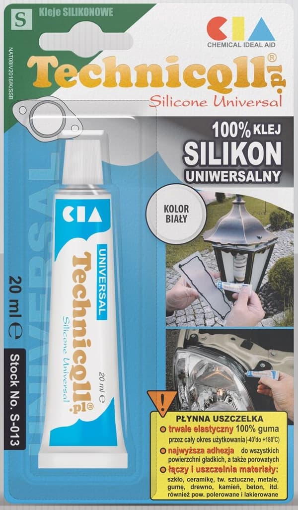 LIM SILIKONE UNIVERSAL HVID 20ML
