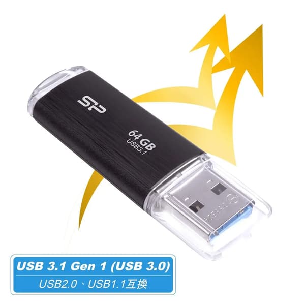 USB-tikku Silicon Power SP064GBUF3B02V1K Musta
