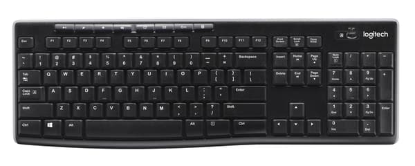 Logitech trådlöst tangentbord K270 - Svart
