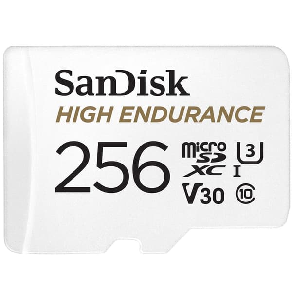 SanDisk High Endurance MicroSDXC 256GB V30+ Adapter