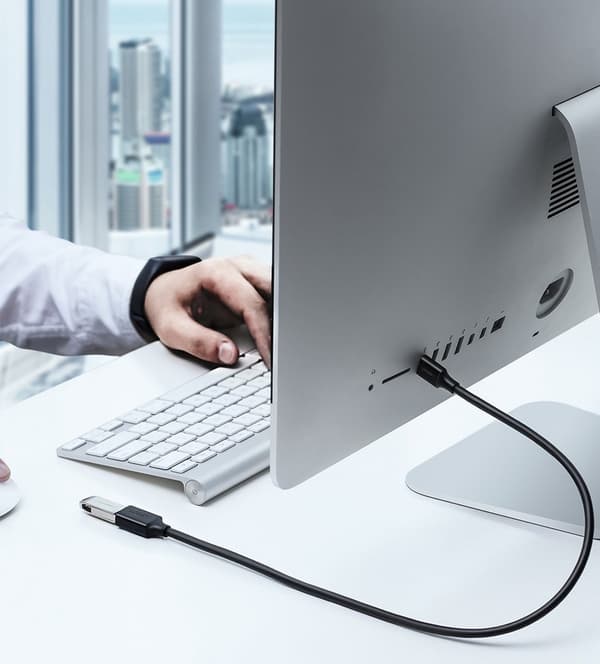 Ugreen Kabel Forlængeradapter USB 3.0 (hun) - USB 3.0 (han) 1,5 m sort (US129 30126)