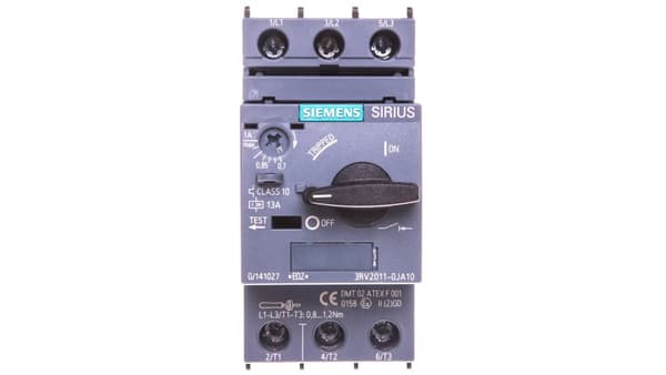 Motorafbryder 3P 0.25kW 0.7-1A S00 3RV2011-0JA10