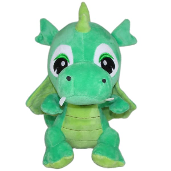Maskot Dino lysegrøn 19cm 163493