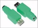 MicroConnect Adapter USB A - PS/2 M-F USB A/PS/2 M-F, USB, PS/2, Han/Hun, Grøn