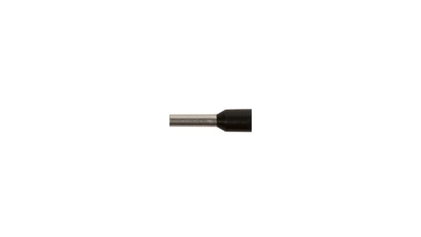 TI isoleret muffe spids 1,5mm2/8mm sort fortinnet TI1,5L8 /100stk. /