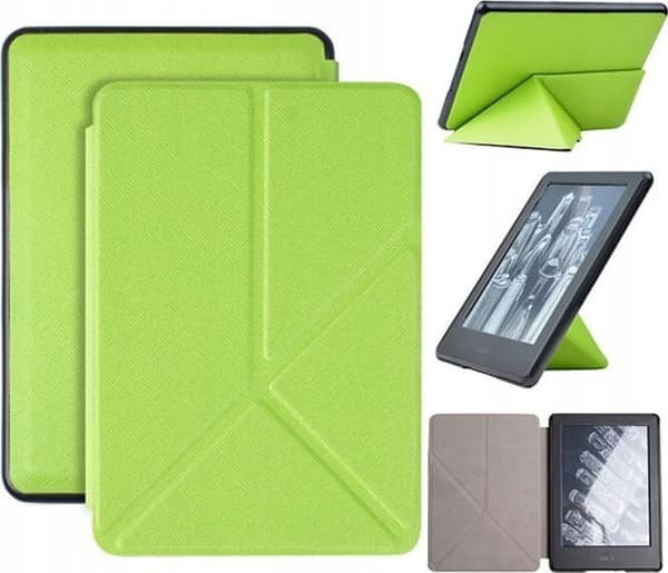 Origami-etui til Kindle 10 6 læser (grøn)