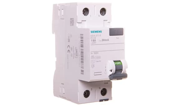 Siemens Fejlstrømsafbryder 2P 16A 0,03A type AC (5SV4311-0)