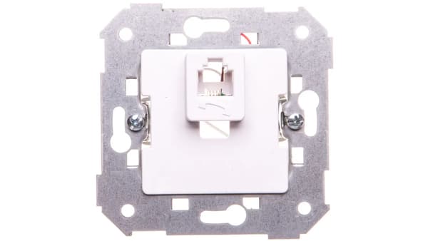 Simon 82 Enkelt telefonstik RJ11 hvid 75480-30