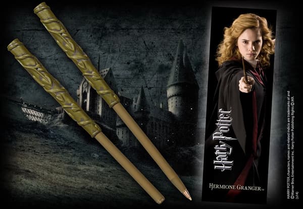 Harry Potter Hermione Granger tryllestavspen og bogmærke
