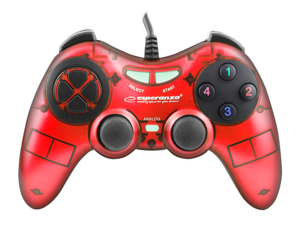 ESPERANZA GAMEPAD PC USB FUGHTER PUNAINEN