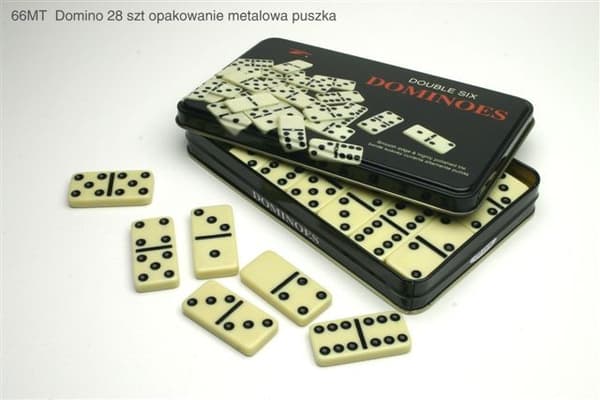 Domino 28 stk. metaldåse