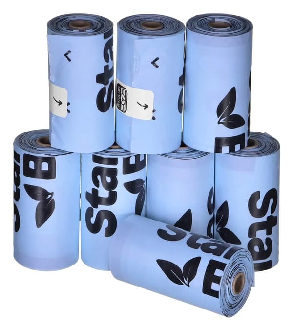 Kompostoitavat BioFloods ulosteille 8x15kpl sininen