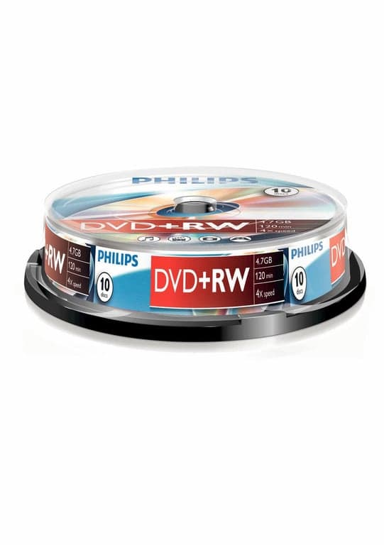 Philips - DVD+RW x 10 - 4.7 GB - lagri