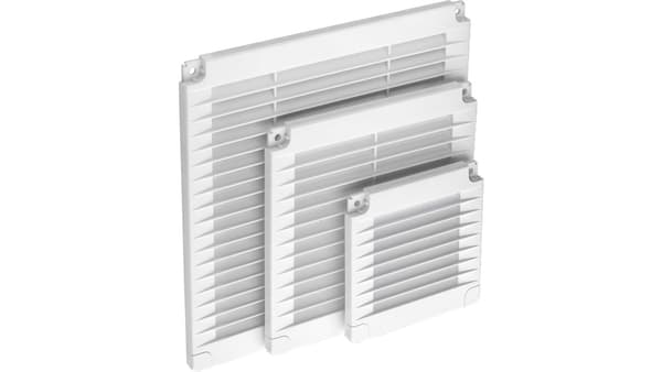 Ventilationsgaller med dynor AirRoxy 300x300 vit
