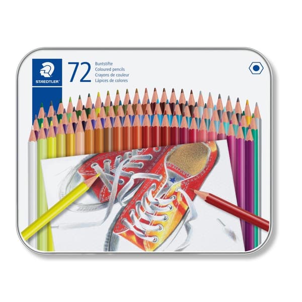 Sekskantede blyanter 72 farver STAEDTLER