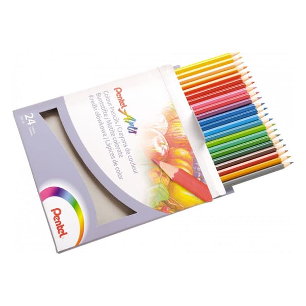 Pentel farveblyanter 24 farver