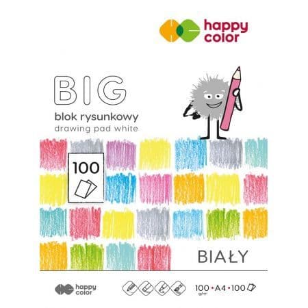 Piirustuslehtiö valkoinen A4/100K BIG HAPPY COLOR