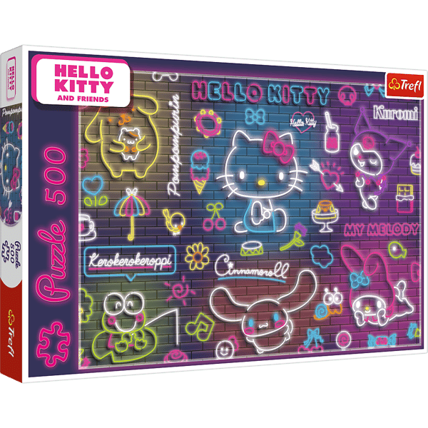 Palapeli - 500 - Neon Hello Kitty Trefl 37523