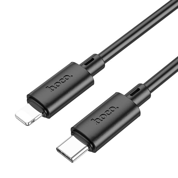 HOCO-kabel Typ C till Lightning PD 2,4A 20W X88 1 m svart
