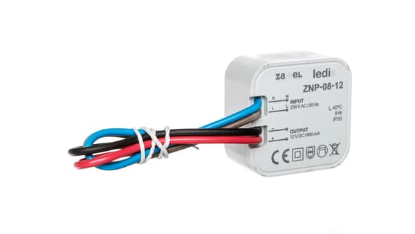 Zamel In-Box LED-virtalähde 12V DC 8W (LDX10000028)