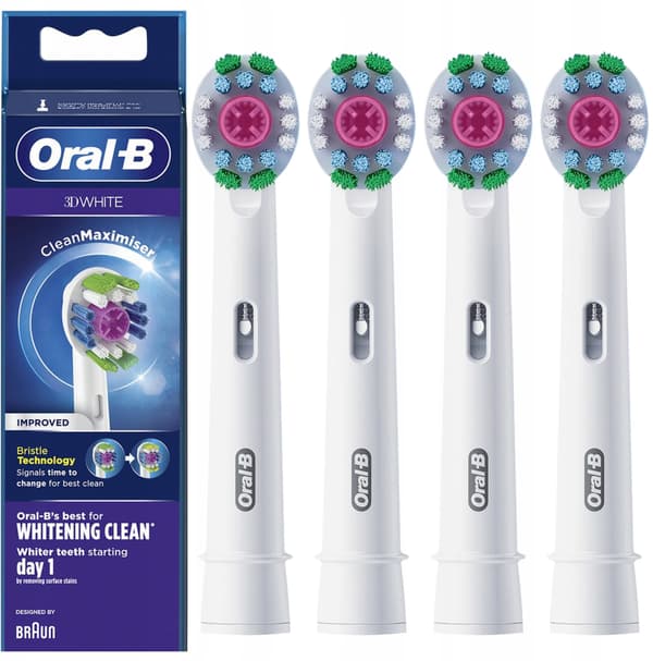 Oral-B Tandborsthuvuden Pro 3D White 4 st.