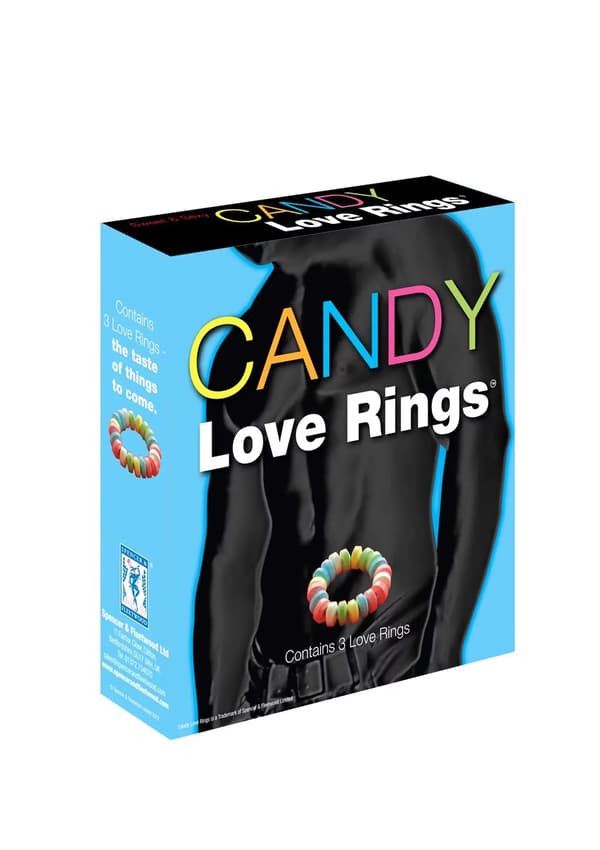 Candy Love Spiselige Ringe Sæt 3 stk - Legesyge Smagsfulde Tilbehør