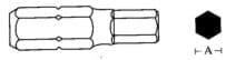 Jonnesway Ampulous end Allen 12x75mm 6-kat 10mm D175H120