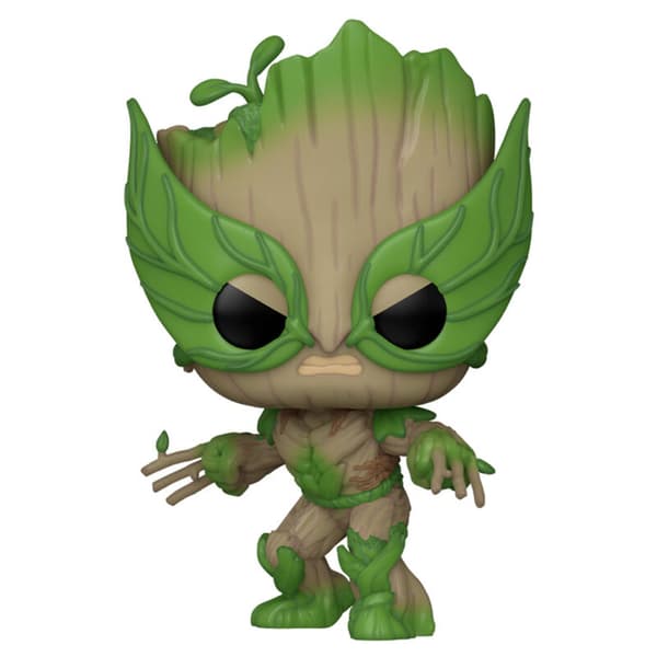 POP-figuuri Marvel We Are Groot - Groot Wolverine-asussa