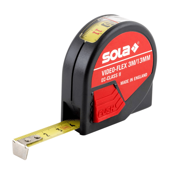 SOLA RETRACTABLE MEASURE VIDEO-FLEX VF 3m