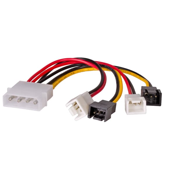 Adapter Molex/2 x 3-pin 12V/2 x 3-pin 5V AK-CA-34