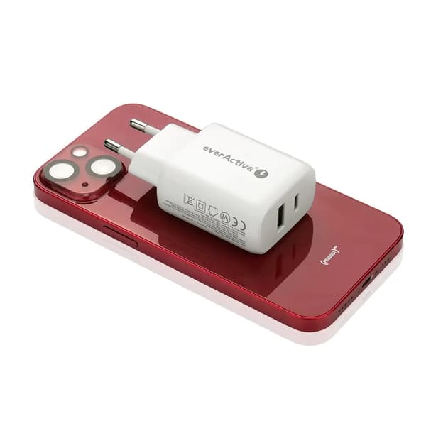 EverActive SC-370Q netværksoplader med USB-port QC3.0 og USB-C PD PPS 25W