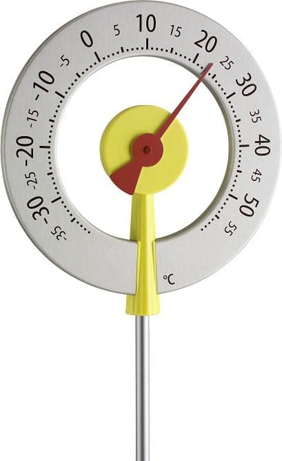FA 12.2055.10 Tikkari-design puutarhalämpömittari