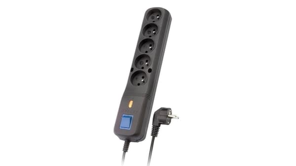 Stikdåse Lestar LV-530W 5W 5m sort