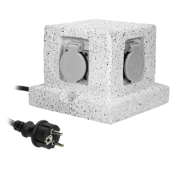 Puutarhapistorasia SLUPEK, 4x2P+Z (schuko), kumikaapeli H07RN-F 3x1,5mm², 3m