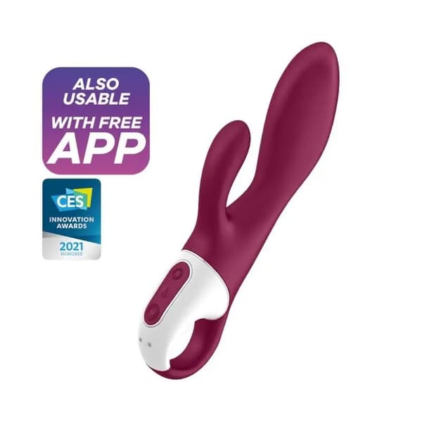 Vibrator kanin varmt tilfredsstiller opvarmet affære