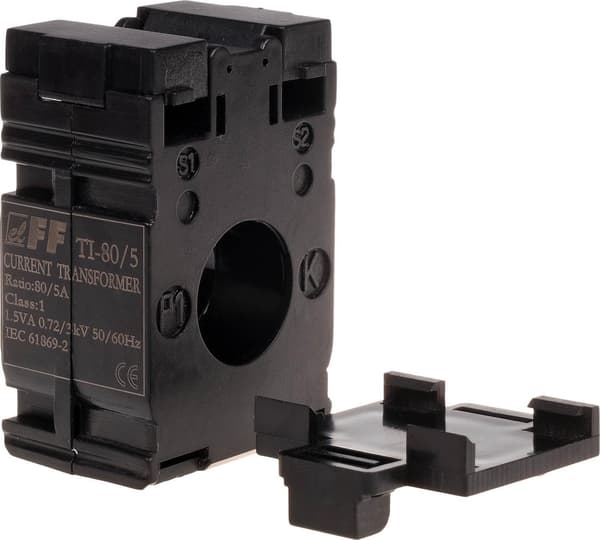 F&F Högeromkopplare 80/5A diameter 22, klass 0.5 TI-80-5