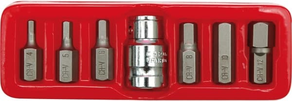 SPECIALNØGLER HEX H4-H12 7 STK.