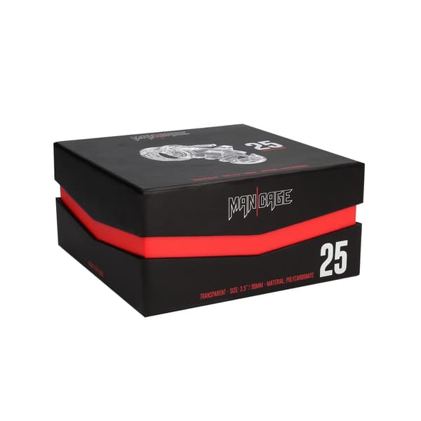 Modell 25 - Avhållsamhetsbur - 3.5\"/9 cm - Transparent