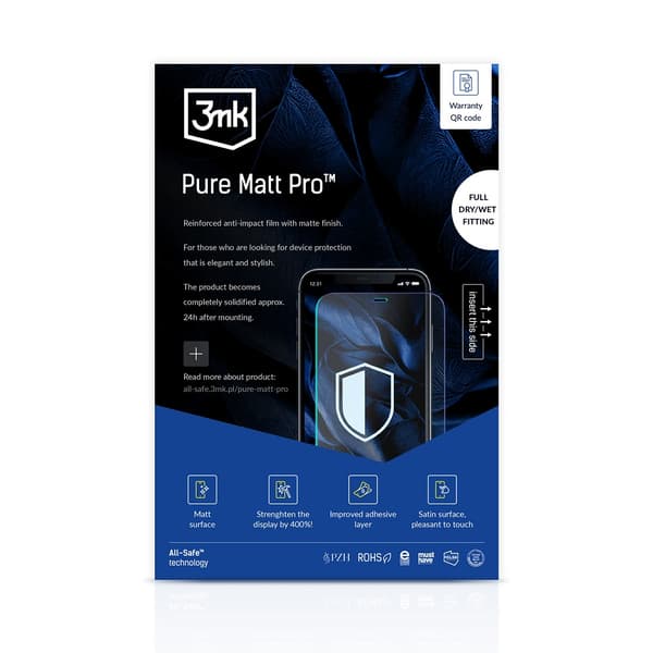 3MK All-In-One Pure Matt PRO Watch Vådmontering 5 stk