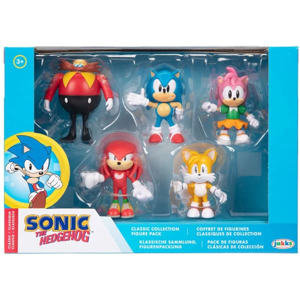Sonic The Hedgehog -pakkaus, 5 hahmoa, 6 cm