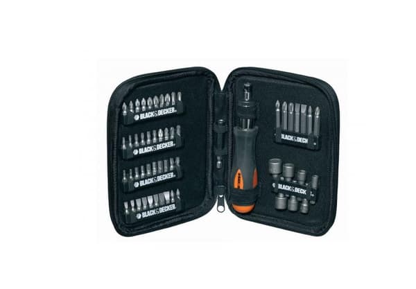 Black&Decker Skruetrækker med skralde og bitsæt 56 dele (A7104)