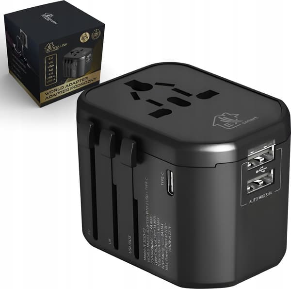 Extralink Smart Life til rejsende EU/UK/USA/AU/CH + USB-C USB-A