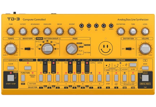 Behringer TD-3-AM Bass Line Synthesizer Gul