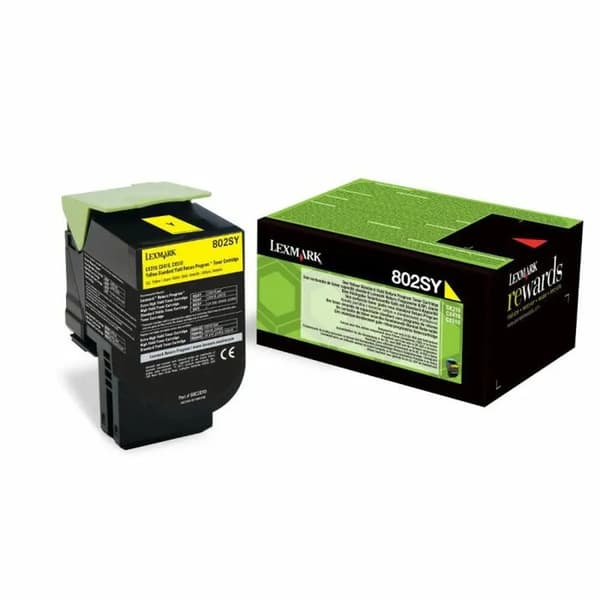 Lexmark 802SY - gul - original - tonerpatron - LCCP, LRP