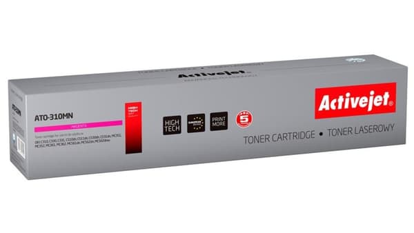 Activejet Toner ATO-310MN (ersätter OKI 44469705; Supreme; 2000 sidor; röd)
