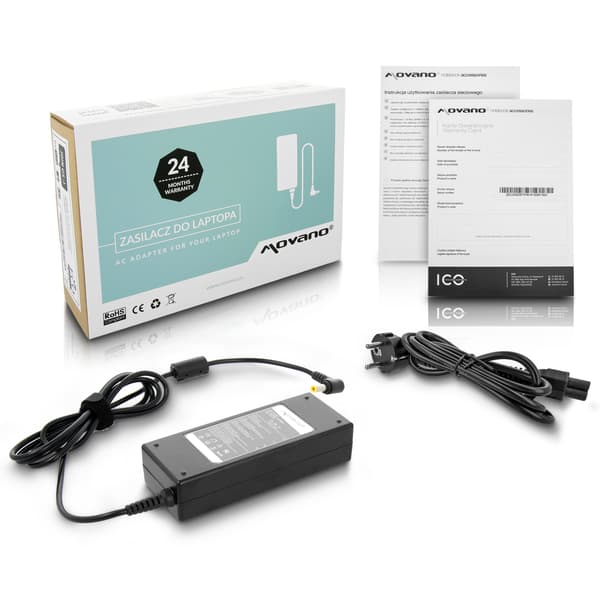 Movano LCD strømforsyning 12v 6a (5.5x2.5) 72W